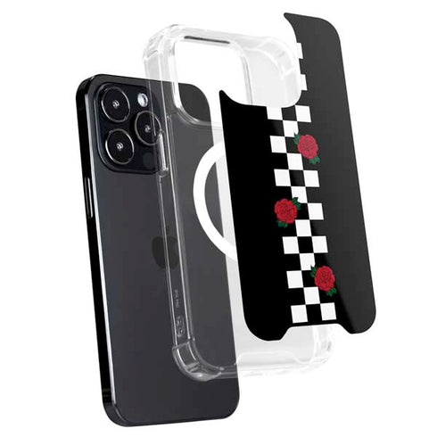 Rose Checkerboard iPhone 16 Pro MagSafe Case